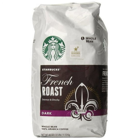 Starbucks Whole Bean Coffee, French Roast, 2.5 Lb, 2 Packs