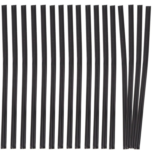 800pcs 10cm Lazos metálicos coloridos para pan, bolsas de dulces, lazos para fiesta de cumpleaños, boda, fiesta (negro)