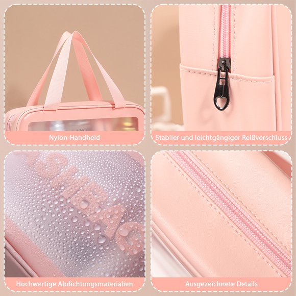 Injueey Neceser portátil impermeable para artículos esenciales de viaje y gimnasio en un bolso elegante húmedo y seco Juegos de accesorios de baño
