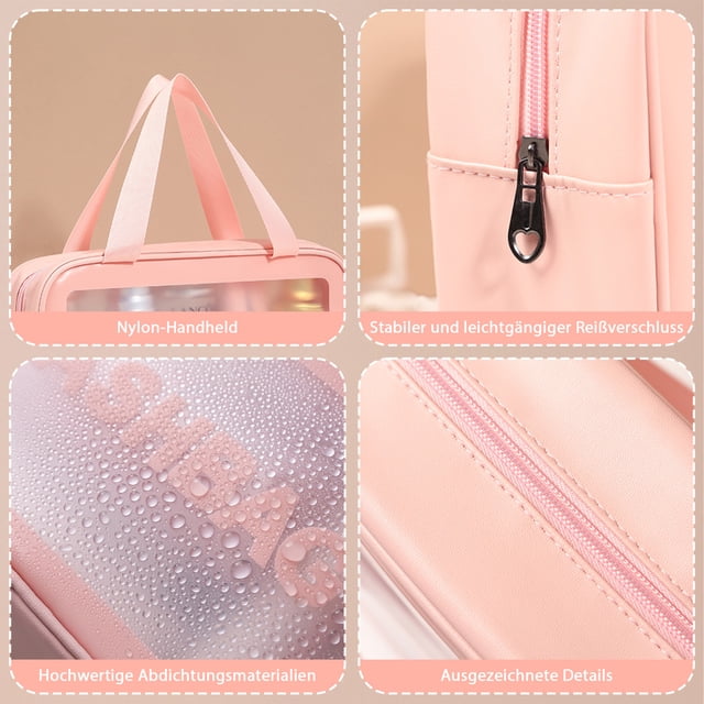 Injueey Neceser portátil impermeable para artículos esenciales de viaje y gimnasio en un bolso elegante húmedo y seco Juegos de accesorios de baño