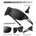 thumbnail image 3 of Gafas de sol QALLY polarizadas para hombre, deportivas, con protección UV400, 3 of 6