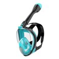 thumbnail image 1 of Máscara de snorkel de cara completa Meterk Equipo de buceo para adultos y niños vista panorámica 180°, 1 of 1