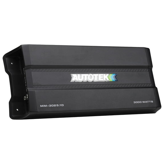 Autotek MM-3025.1D The MEAN MACHINE 3,000-Watt Monoblock Compact Class D Amp with Wired Bass Remote