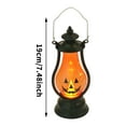 thumbnail image 2 of Glow-in-the-Dark Halloween Pumpkin Lantern - Portable LED Lights Holiday Atmosphere Props, Indoor/Outdoor Party Decor (Battery Operated), 2 of 4