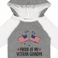 thumbnail image 4 of Inktastic Military Proud of Veteran Grandpa Boys or Girls Long Sleeve Baby Bodysuit, 4 of 5