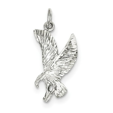 Big Eagle Charm - Sterling Silver Eagle Charm (27 x 17mm)