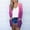 Hot Pink, variant on Amidoa Long Cardigans for Women Open Front Blue Long Sleeve Fashion Gradient Color Cardigans Womens Cardigan Sweaters L