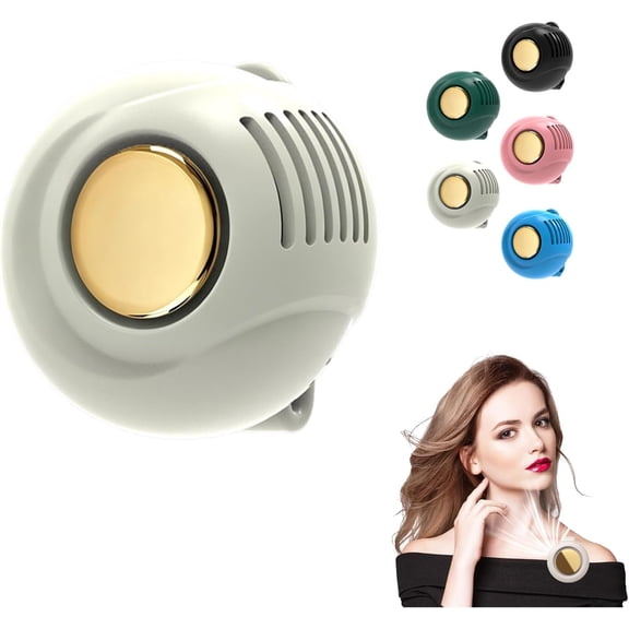 Portable Clip-On Fan, Mini USB Rechargeable 360° Rotating Fan, 3-Speed Silent Small Fan with Waist Clip, Suitable for Outdoor, Travel, and Office (White)