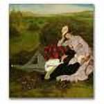 Trademark Fine Art "The Lovers 1870" Canvas Wall Art by Pal Szinyei Merse