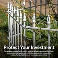 thumbnail image 4 of Sunnydaze Roman 18" x 22" White Iron Decorative Garden Fence Panels (20 Count), 4 of 17