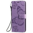 thumbnail image 2 of Samsung Galaxy A71 (4G) Case, Dteck Embossed Butterfly Magnetic Flip PU Leather Wallet Case Stand Protective Cover with Hand Strap [Built-in credit card slots/money pocket],Purple Butterfly, 2 of 6