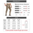 thumbnail image 3 of BROKIG Men's Zip Cargo Jogger Pants Gym Workout Athletic Sweatpants with Pockets (XX-Large, Beige), 3 of 5