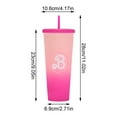 thumbnail image 3 of Cute Cup With Straw  24oz Insulated Double Wall Cold Cup With Lid And Straw  Movie Surrounding Accompanying Cup   Mug, 3 of 9