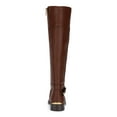 thumbnail image 2 of KENNETH COLE Womens Brown Thermoplastic Sole Gold Heel Accent Buckle Accent Wind Almond Toe Zip-Up Riding Boot 8 M, 2 of 4
