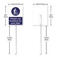 thumbnail image 2 of Eveokoki Please Use Dustbins For Your Litter Sign 4.6 x 6 Inch Outdoor Aluminum Yard Signs with Metal Stakes for Private Property Grass Lawn No Trash Dumping, 2 of 7