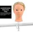 thumbnail image 3 of Mannequin avec Perruque et Support pour Cheveux, Tête d'Entraînement pour Manicin, 3 of 9