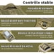 thumbnail image 4 of Arnés antitirones para perros, arnés táctico transpirable y ajustable para perros medianos y grandes, chaleco reflectante duradero, grado militar, talla L, marrón y verde., 4 of 5