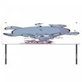 thumbnail image 3 of Animal Headboard, Rabbit Balancing Big Funny Mascot Animals Cartoon Creatures Circus, Upholstered Decorative Metal Bed Headboard with Memory Foam, King Size, Grey Pink White, by Ambesonne, 3 of 4