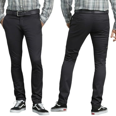 Dickies Men's Flex Skinny Straight Fit Work Pants Black BK 32X32