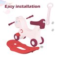 thumbnail image 7 of Wdmiya 4 in 1 Balance Rocking Horse for Toddlers 1-3 Years Old, Baby Rocking Toy Fun Birthday Gift, Indoor Outdoor Toddler Push Car with Detachable Board, Pink, 7 of 7