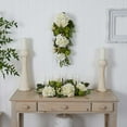 thumbnail image 5 of Nearly Natural 28in. Hydrangea Artificial Flower Teardrop, White, 5 of 5
