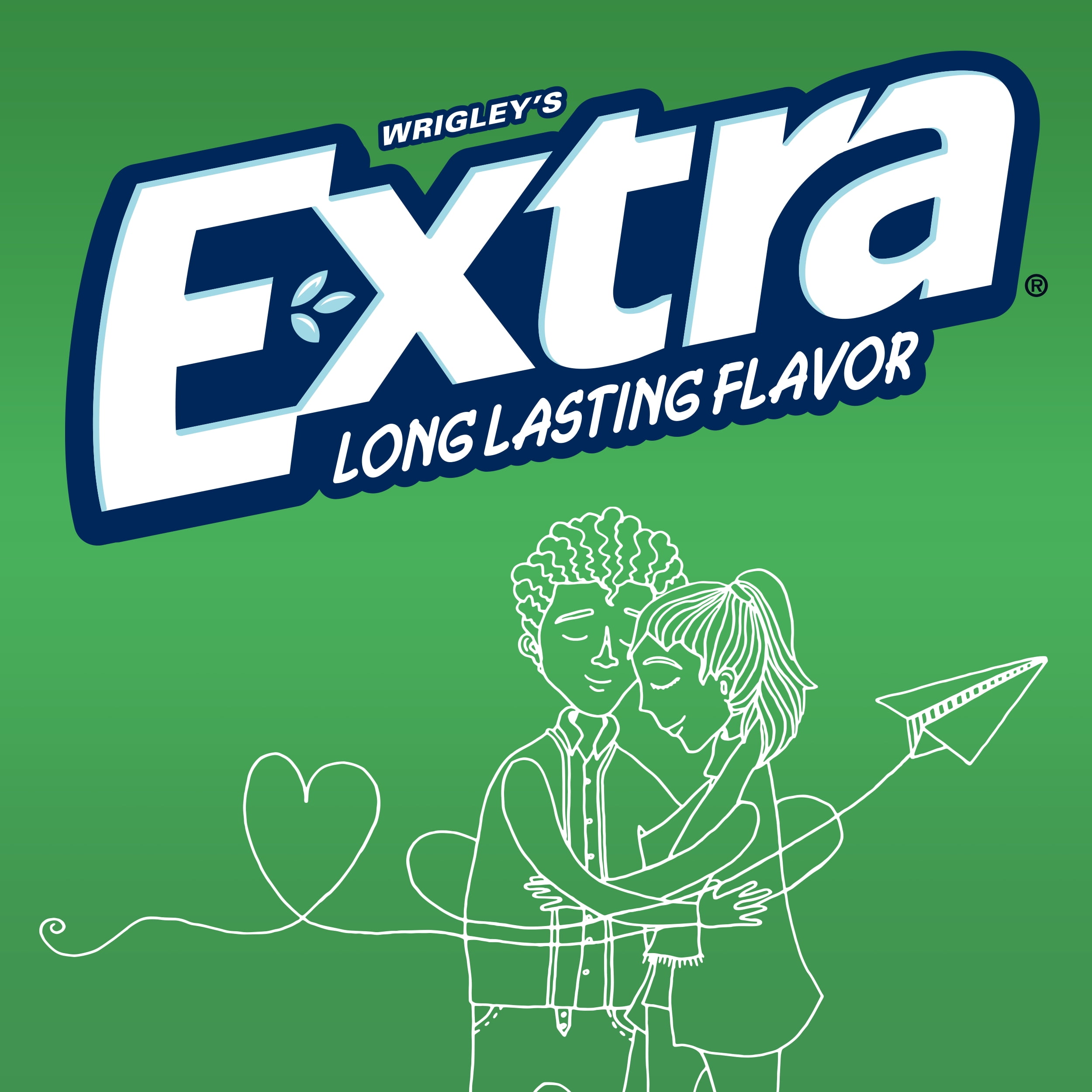 EXTRA Spearmint Sugarfree Gum, 35 Stick, Pack of 6