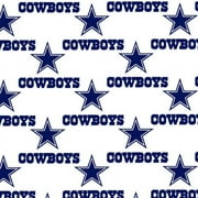 NFL Dallas Cowboys 58" 100% Cotton Sports Logo Craft Fabric By the Yard, Multi-color