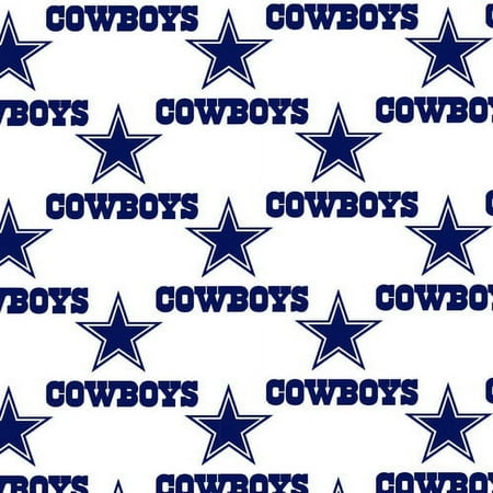 NFL Dallas Cowboys 58" 100% Cotton Sports Logo Craft Fabric By the Yard, Multi-color