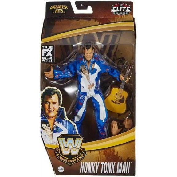 Mattel WWE Collectible Adult Honkey Tonk Man Action Figure, Blue White