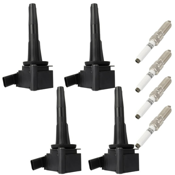 cciyu ignition coil pack Replace UF914 41103IP Fit for Cadillac XT4 2.0L 2019-2023 (4 Ignition Coils and 4 Double Iridium Spark Plugs)