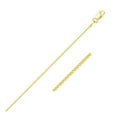 thumbnail image 1 of 14k Yellow Gold Diamond Cut Round Wheat Chain 1.0mm Length 18 inches, 1 of 3
