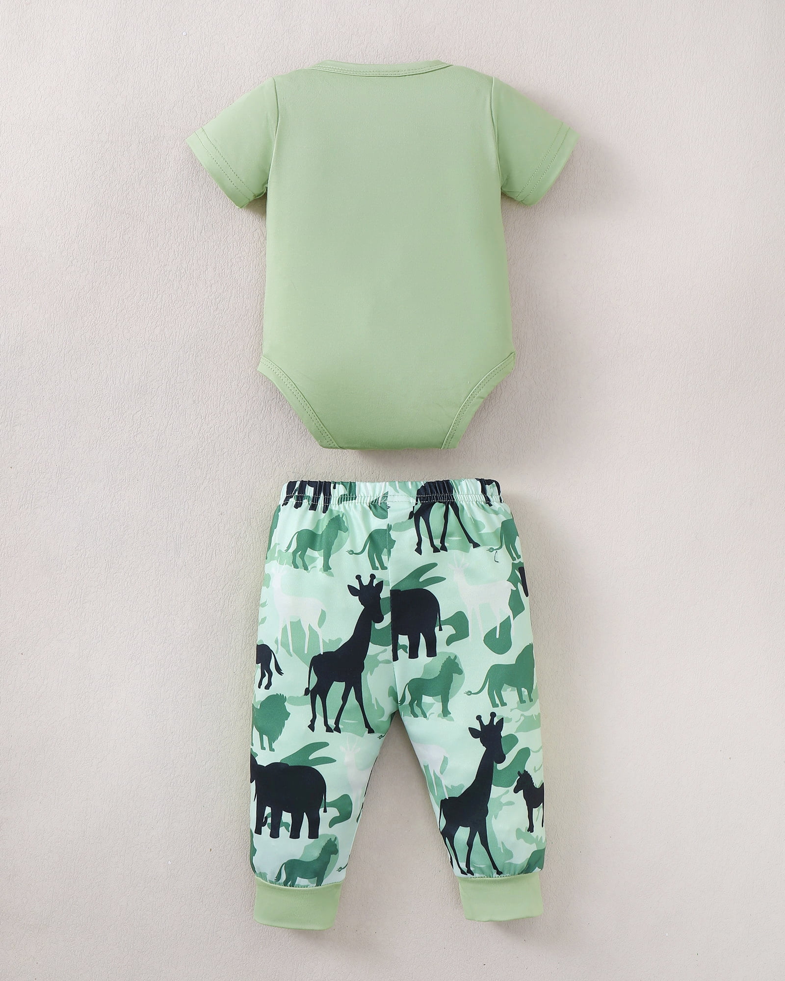 KIMI BEAR Preemie Baby Boys Layette Set 5 Packs Shower Gift Sets Romper Top Pants Set Short Sleeves Tops Letter Print Camouflage Outfits Clothing Summer 10pcs Essential Clothes Multicolor