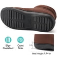 thumbnail image 6 of Ecetana Men Slipper Warm Faux Fur Lined Home Slipper Comfortable Waterproof Slip On Lightweight Shoes, 6 of 7