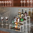 thumbnail image 6 of CNF Coffee Syrup Rack Organizer, Wine Racks, Spice Racks,3-Tier (Magnetic Connection) 12 Bottles Storage Shelves for Syrup Bottle Holder Stand for Coffee Bar, Kitchen Countertop, Rustic Brown & White, 6 of 18