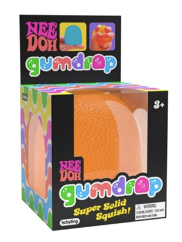 Needoh Gum Drop Stress Relieving Fidget Ball  (ONE randomly chosen)