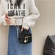 thumbnail image 2 of Bolso infantil con rombos de otoño e invierno, bolso cuadrado pequeño con hilo bordado a la moda, bolso bandolera con cadena para mujer sencillo, 2 of 6