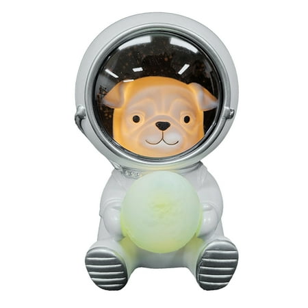 

Home Decor Animal Desktop e Cartoon Pet Astronaut Night Light Battery Powered