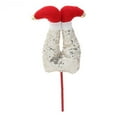 thumbnail image 4 of FVDPWYE Christmas Elf Leg Pick Farmhouse Wreath Party Lawn Plush Stuffed Tree Topper Champagne Sequins, 4 of 9