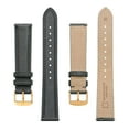 thumbnail image 4 of BISONSTRAP Elegant Leather Watch Straps, Quick Release, Watch Bands for Women and Men, 20mm, Dark Grey (Gold Buckle), 4 of 7