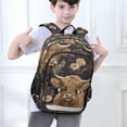thumbnail image 6 of FORMRS Unisex School Backpack 17" Student Travel Bag with Laptop Compartment, Cows and Flowers, 6 of 7