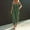 Army Green, variant on Oplxuo Womens Zipper Front Cargo Jumpsuit Athletic One Piece Jogger Pants Chic Ruched Elastic Waist Rompers with Pockets