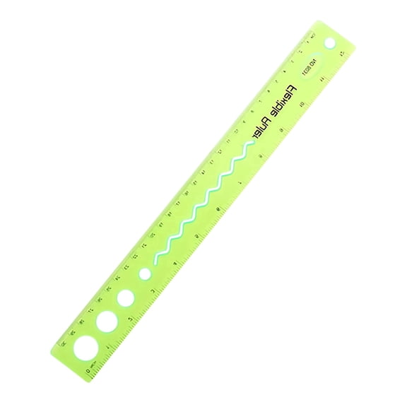 Kumdkd Plastic Flexible Ruler Gift Set, 12 Inch, Multicolor