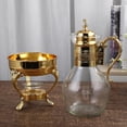 thumbnail image 4 of DOLITY Light Luxury Glass Tea Pot with Base Brewing Coffee Tea Serving Removable, 4 of 9