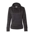 thumbnail image 2 of Ladies Striped Poly Fleece Lapover Hood -JA8662, 2 of 2