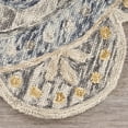 thumbnail image 6 of Ox Bay Ella 6' Round Gray/Beige Distressed Medallion Indoor Area Rug, 6 of 10