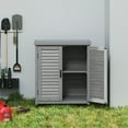 thumbnail image 5 of E-Western Potting Bench with Storage Cabinet and Metal Table Top for Outdoor Garden Yard Patio 31.5x17x36 Grey, 5 of 24