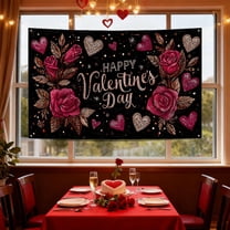 Valentines Tapestries Valentine's Day Tapestry for Wall Decor in Living Room Bedroom with Romantic Holiday Decoration Festive Love Theme Valentine Tapestry