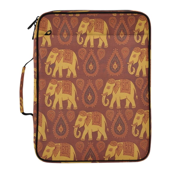BZSMCE We(624) Pattern Water-Resistant Filing Folder Binder Organizer Keeper 1.2 Inch 3-Ring 7-Pocket Expanding File