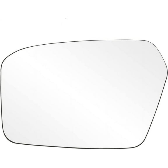 88207 - Fit System Driver Side Non-heated Mirror Glass w/ backing plate, Ford Fusion, Mercury Milan 06-10, 4 13/ 16" x 7 11/ 16" x 8 1/ 16" (w/ o Blind Spot)