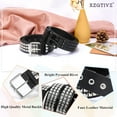 thumbnail image 2 of XIATIAN Studded Belt Metal Punk Rock Rivet Belts for Women/Men Punk Leather Belt Gothic Belt Accessories for Jeans Pants, 2 of 6
